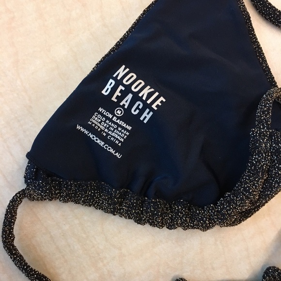 NOOKIE BEACH Metallic String Bikini Set Size S - Picture 3 of 5